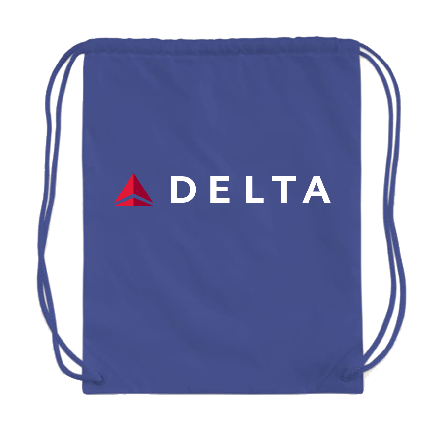 Delta Airlines Drawstring Bag