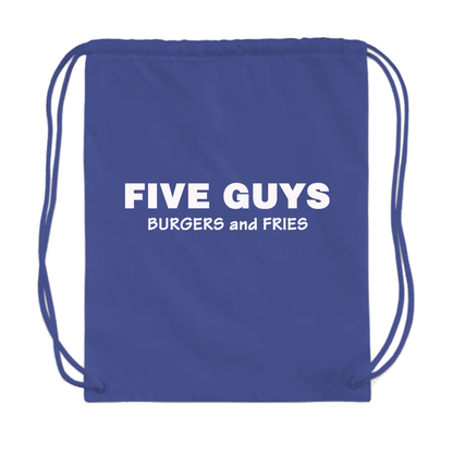 Five Guys Drawstring Bag