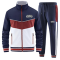 Men's  San Antonio Spurs   Casual 2 Piece Tracksuit Sets Long Sleeve Full Zip Jacket and Sweatpants Sport Outfits Sweatsuits