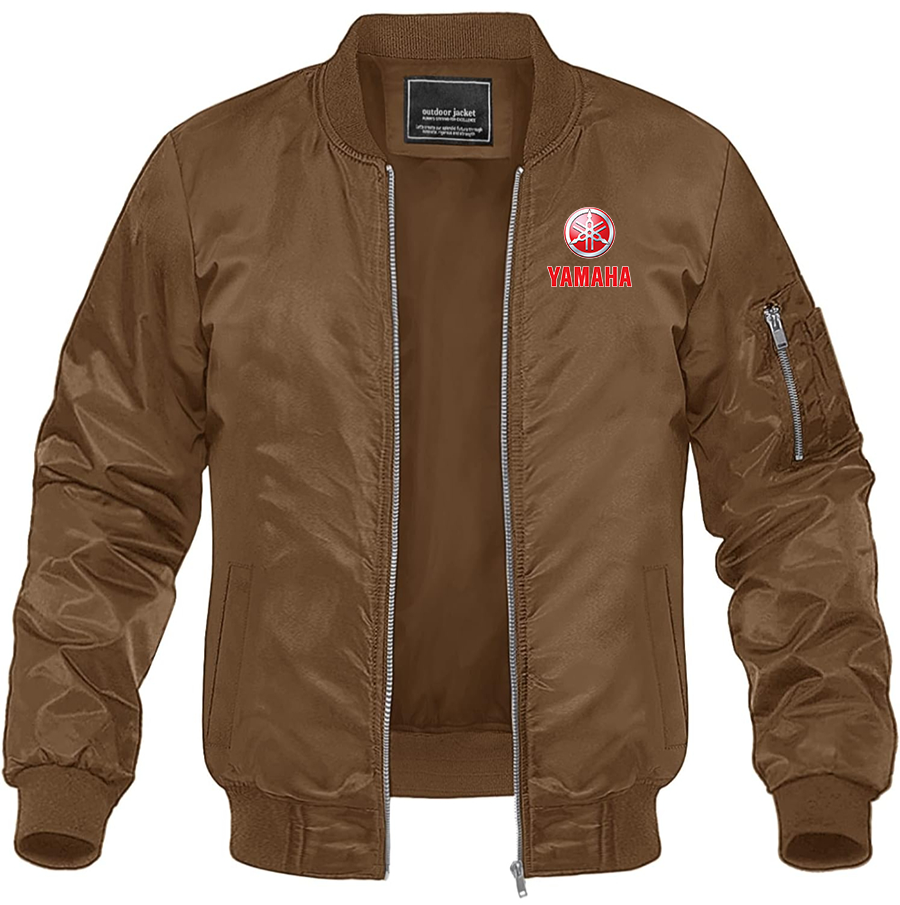 Men's Yamaha Bike Motorcycle Lightweight Bomber Jacket Windbreaker Softshell Varsity Jacket