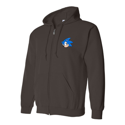 Men's Sonic the Hedgehog Zipper Hoodie