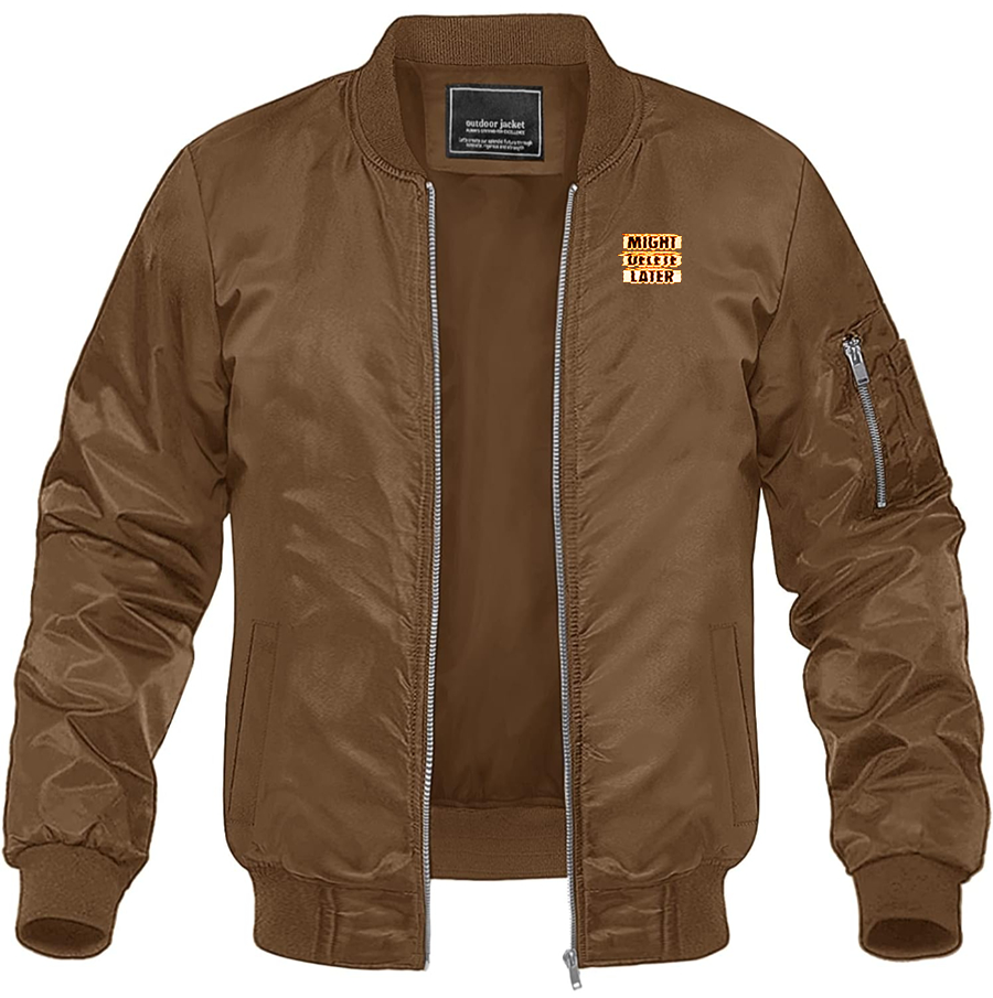 Men's Might Delete Later J Cole Lightweight Bomber Jacket Windbreaker Softshell Varsity Jacket