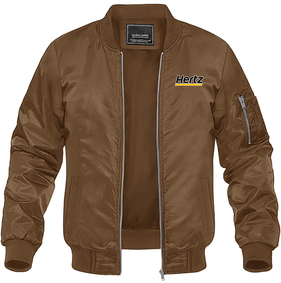 Men's Hertz Lightweight Bomber Jacket Windbreaker Softshell Varsity Jacket