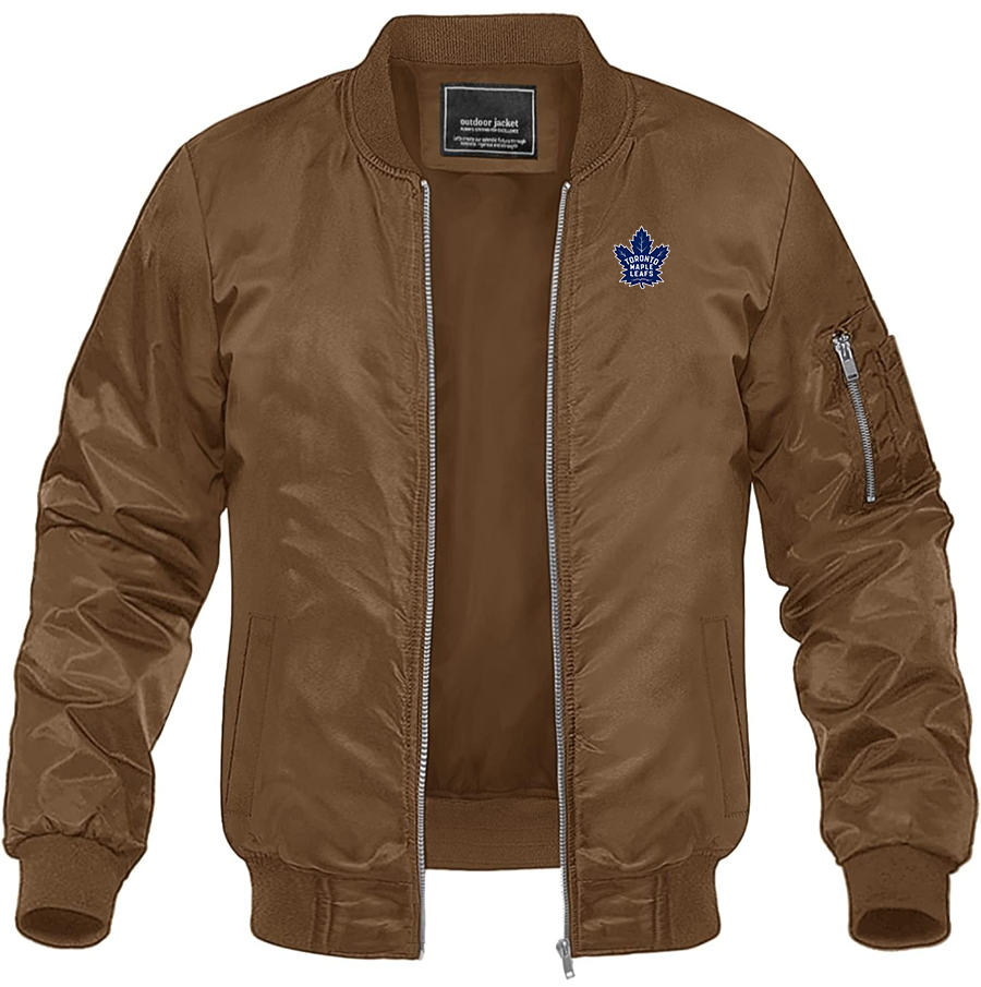 Men's NHL - Toronto Maple Leaf Lightweight Bomber Jacket Windbreaker Softshell Varsity Jacket