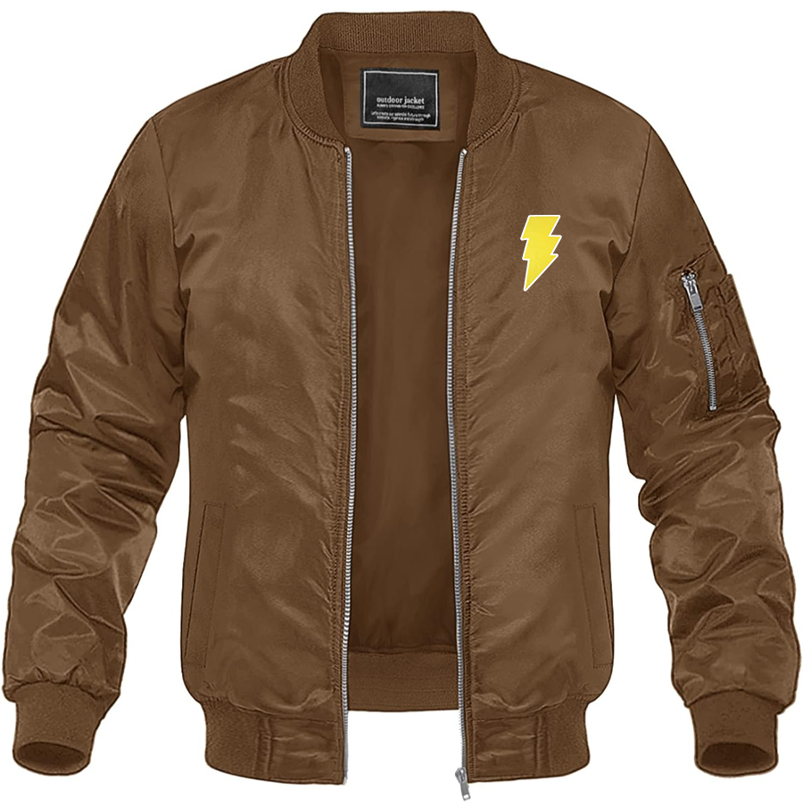 Men's Black Adam Lightweight Bomber Jacket Windbreaker Softshell Varsity Jacket