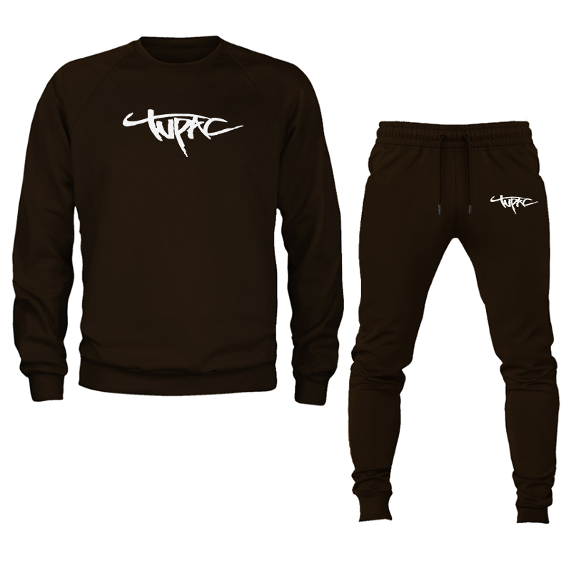 Men's Tupac Crewneck Sweatshirt Joggers Set