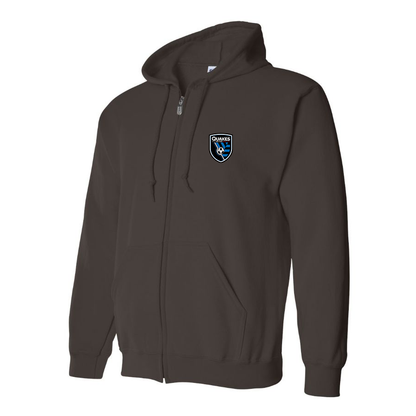 Men's San Joke Earthquakes Zipper Hoodie