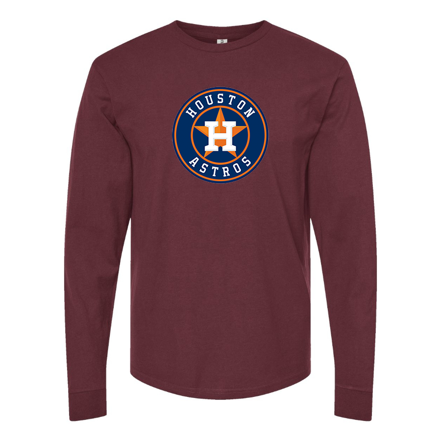 Men's Houston Astros  Long sleeves T-Shirt