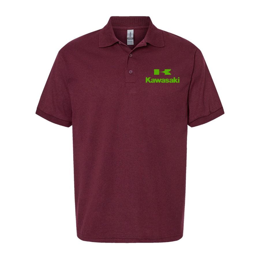 Men's Kawasaki Bike Motorcycle Dry Blend Polo