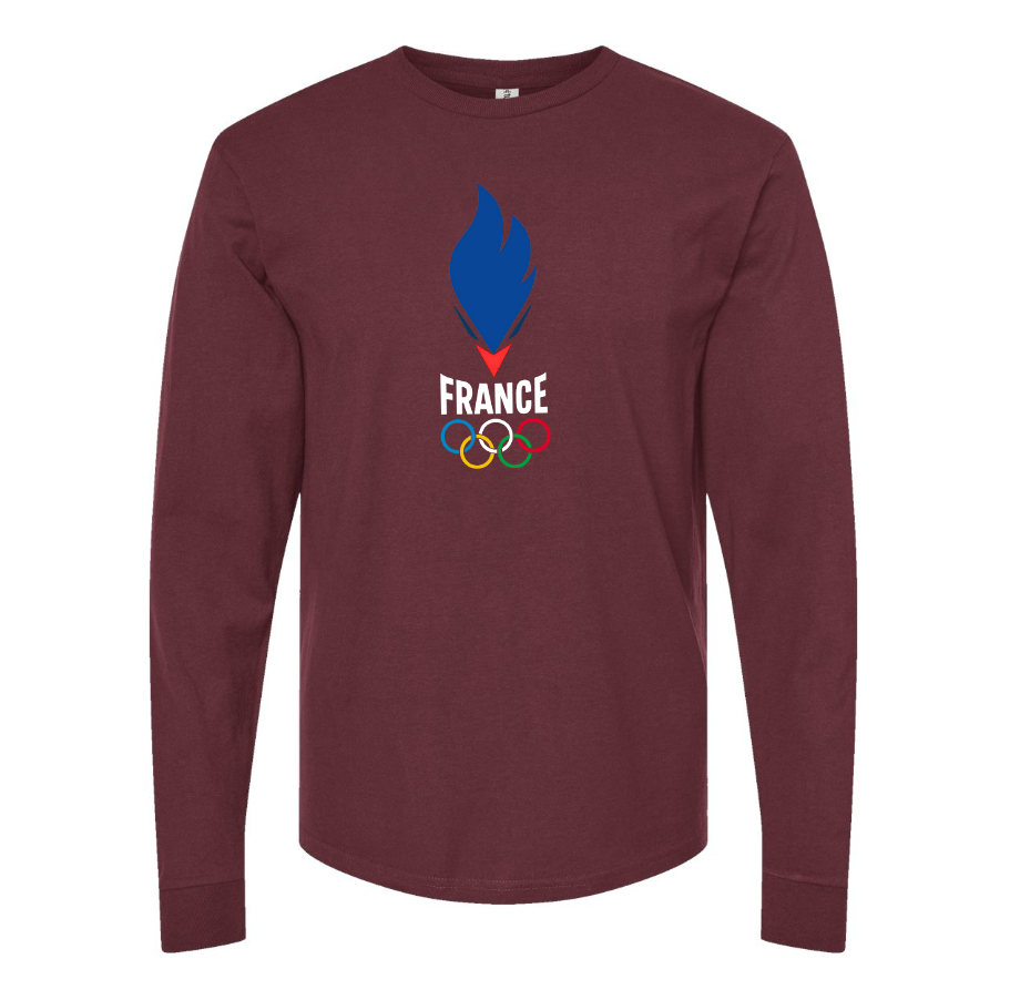 Men's France Olympia 2024 Long sleeves T-Shirt