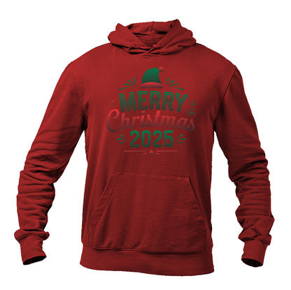 Men's Merry Christmas 2025 Pullover Hoodie