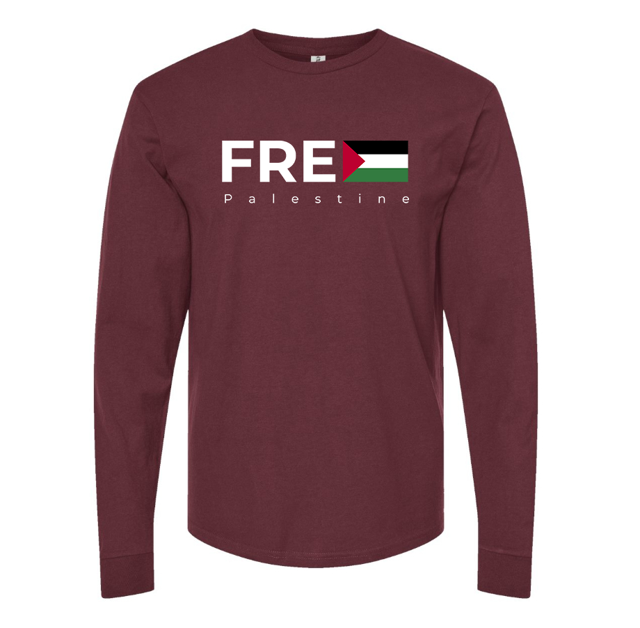 Men's Free Palestine Long sleeves T-Shirt