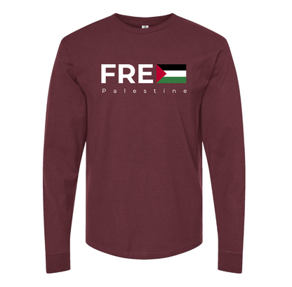 Men's Free Palestine Long sleeves T-Shirt