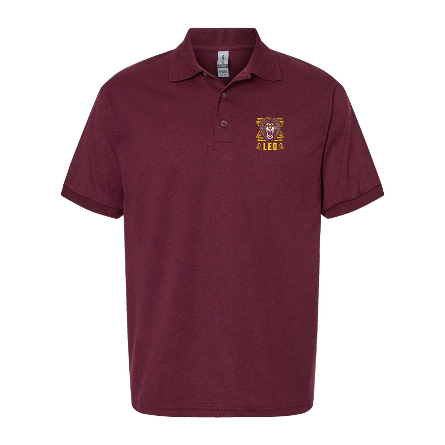 Men's Leo Zodiac Sign Dry Blend Polo