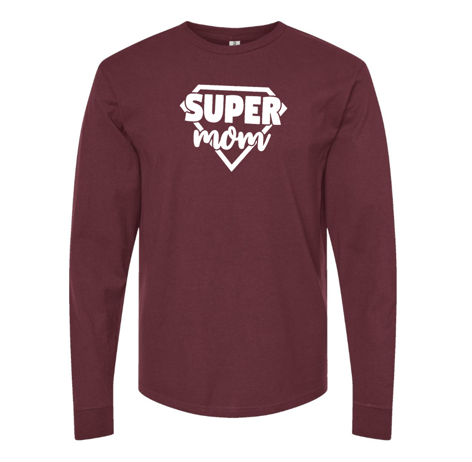 Men's  Super Mom  Long sleeves T-Shirt