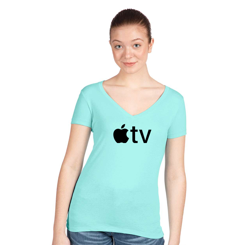Women's Apple TV  Next Level Ideal V-Neck T-Shirt