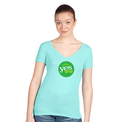 Women's Yes Way  Next Level Ideal V-Neck T-Shirt