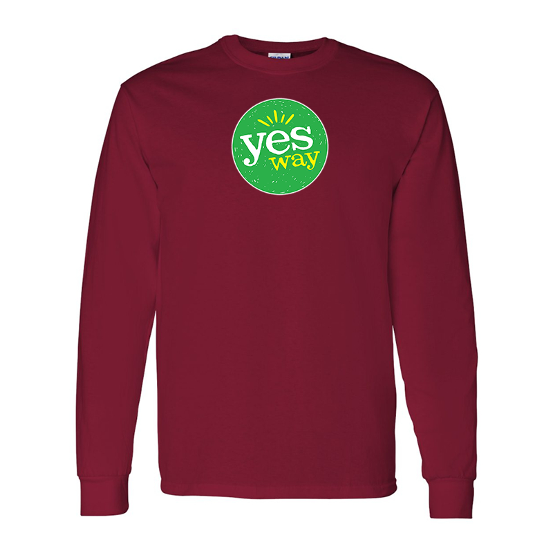 Men's Yes Way  Gildan Heavy Cotton Long Sleeve T-Shirt