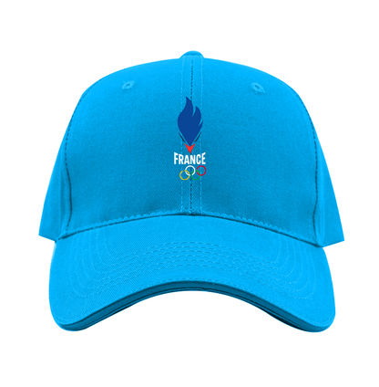 France Olympia 2024 Dad Baseball Cap Hat