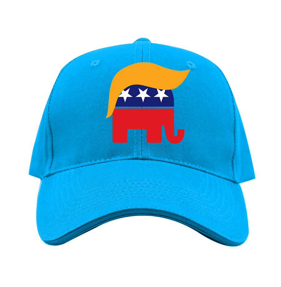 Donald Trump Hair Elephant Dad Baseball Cap Hat