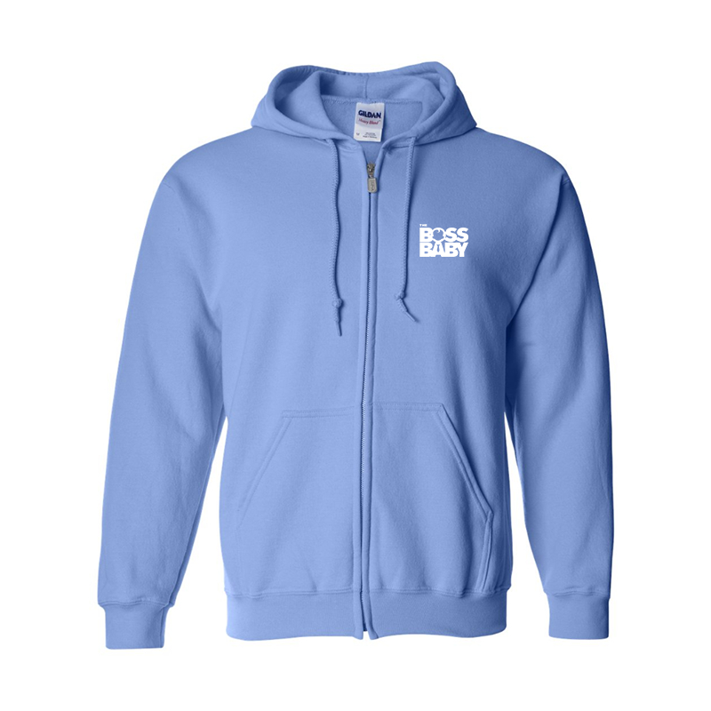 Men's Boss Baby  Gildan Heavy Blend Full-Zip Hooded Sweatshirt