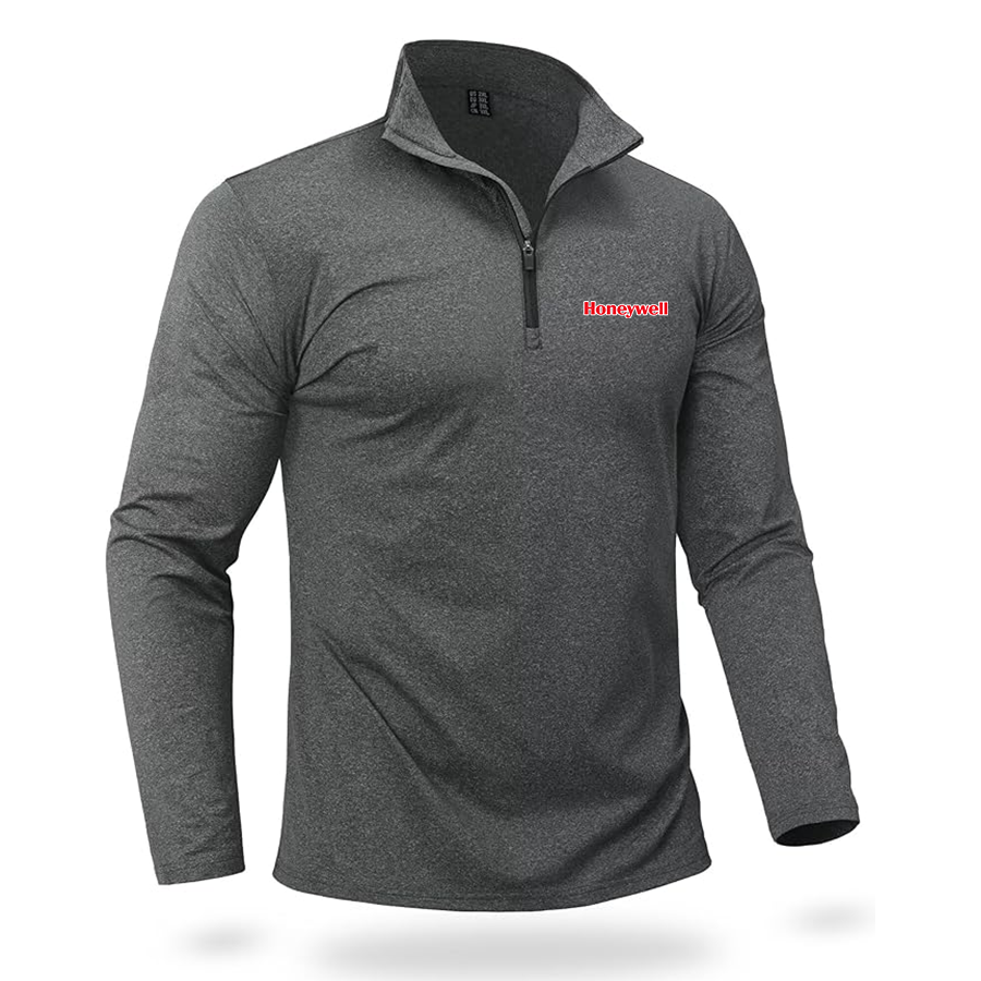 Men's Honeywell  Quarter Zip Pullover Premium Fleece Lined Heather Long Sleeve Golf Shirts Midweight 1/4 Half Zip Sweatshirts