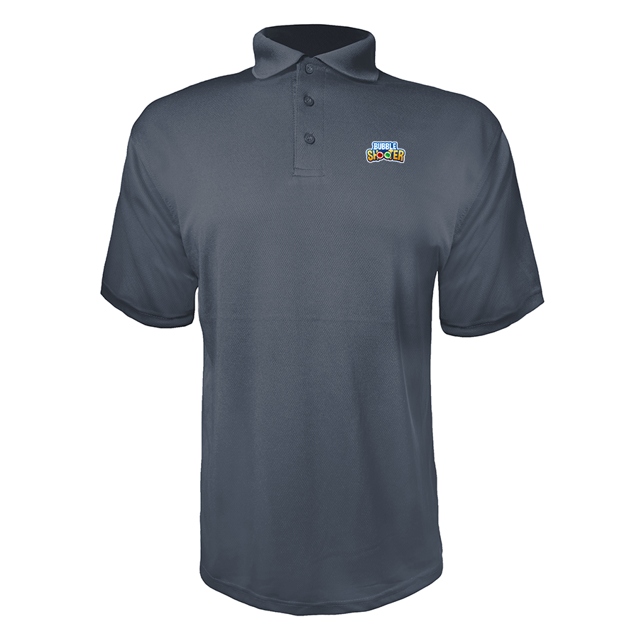 Men's Bubble Shooter Polyester Polos