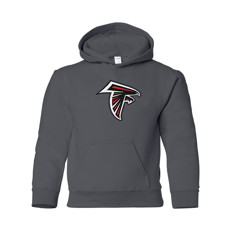 Youth's Atlanta Falcons Embroidered  Gildan Heavy Blend Hooded Sweatshirt