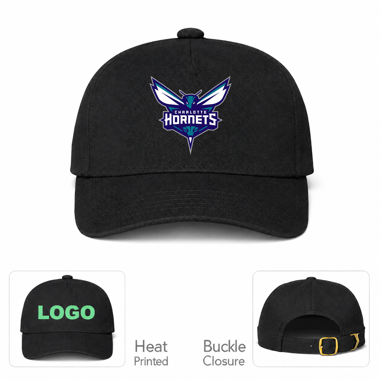 Charlotte Hornets Dad Baseball Cap Hat