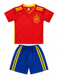 Kid’s Spain Soccer Jersey Set