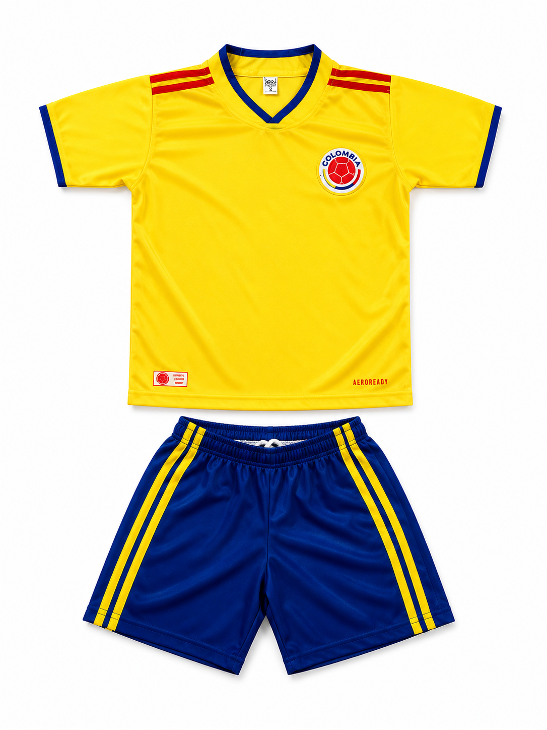 Kid’s Colombia Soccer Jersey Set