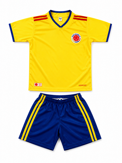 Kid’s Colombia Soccer Jersey Set
