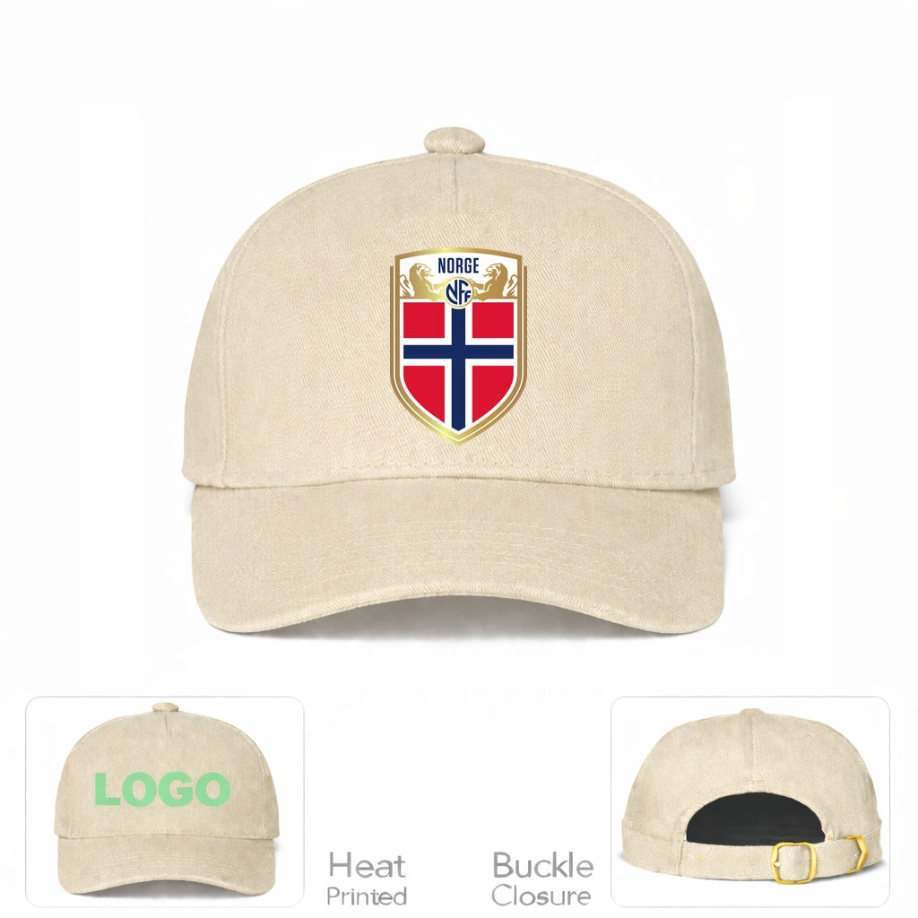 Norway Soccer Dad Baseball Cap Adjustable Buckle Hat