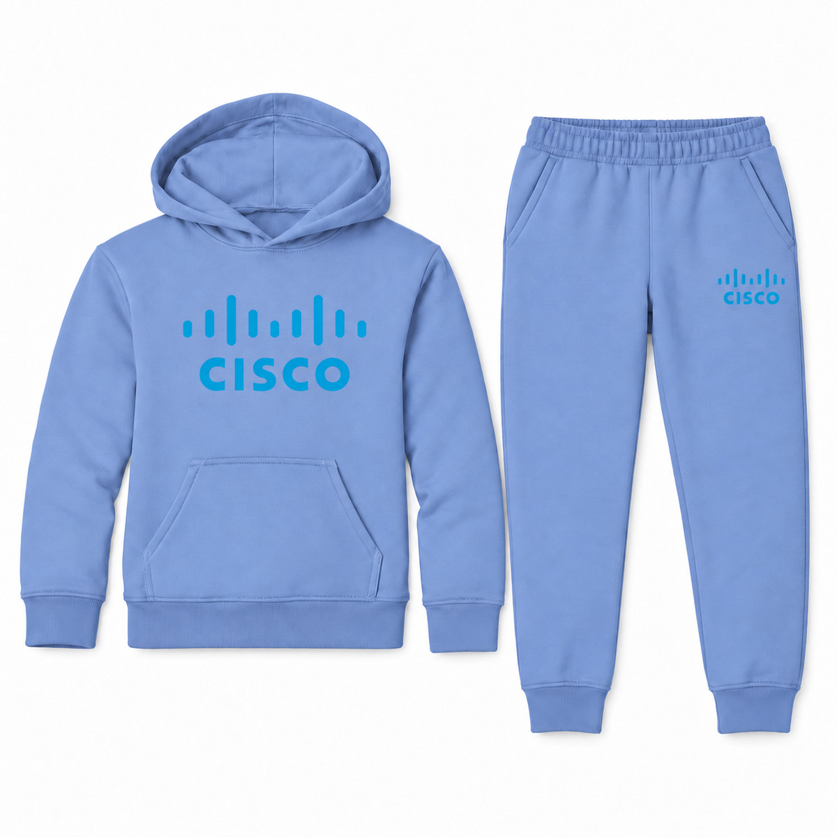Youth Cisco Hoodie and Joggers Set — Carolina Blue