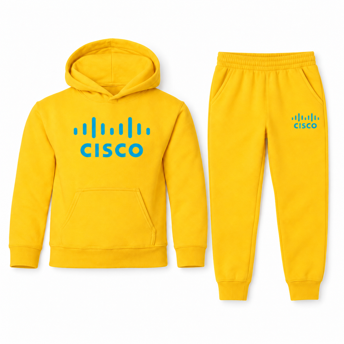 Youth Cisco Hoodie and Joggers Set — Yellow