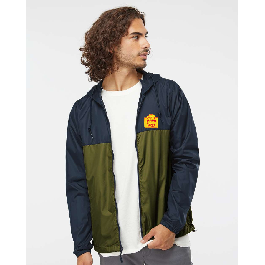 Men's El Pollo Loco  Independent Trading Co Lightweight Windbreaker Full-Zip Jacket