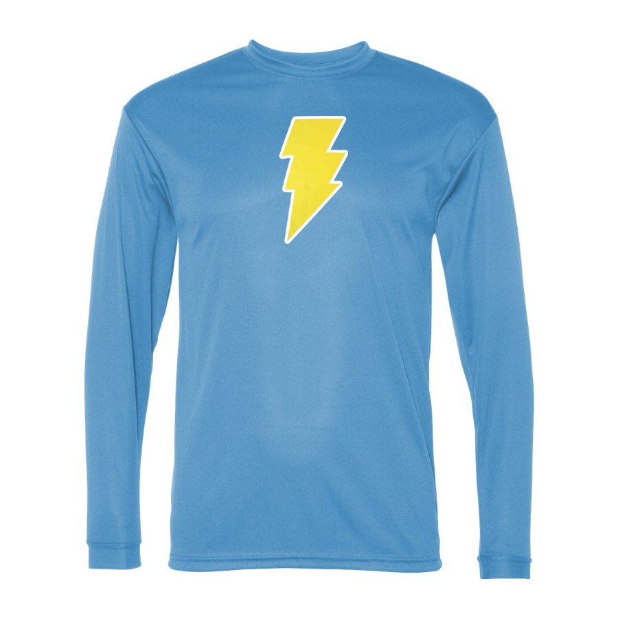 Men's Black Adam Polyester Long Sleeve T-Shirt