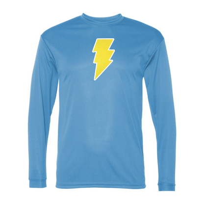 Men's Black Adam Polyester Long Sleeve T-Shirt