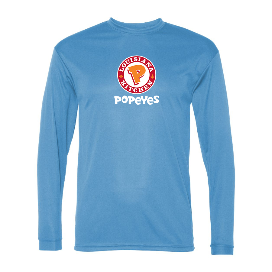 Men's Popeyes Louisiana Kitchen Polyester Long Sleeve T-Shirt