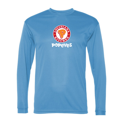 Men's Popeyes Louisiana Kitchen Polyester Long Sleeve T-Shirt