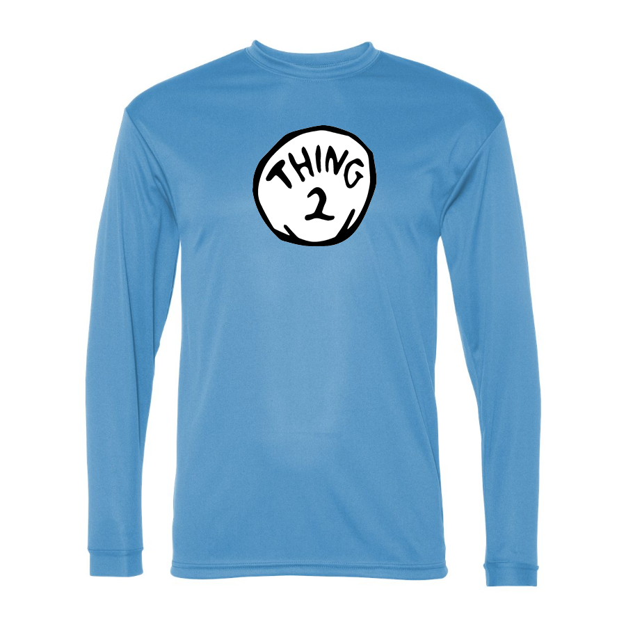 Men's Dr. Suess Thing 2 Polyester Long Sleeve T-Shirt