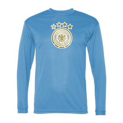 Men's Germany soccer Polyester Long Sleeve T-Shirt