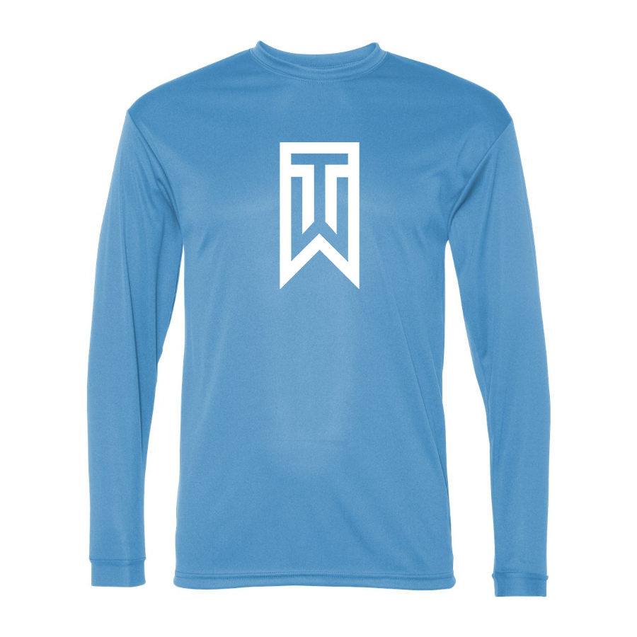 Men's Tiger Woods Polyester Long Sleeve T-Shirt