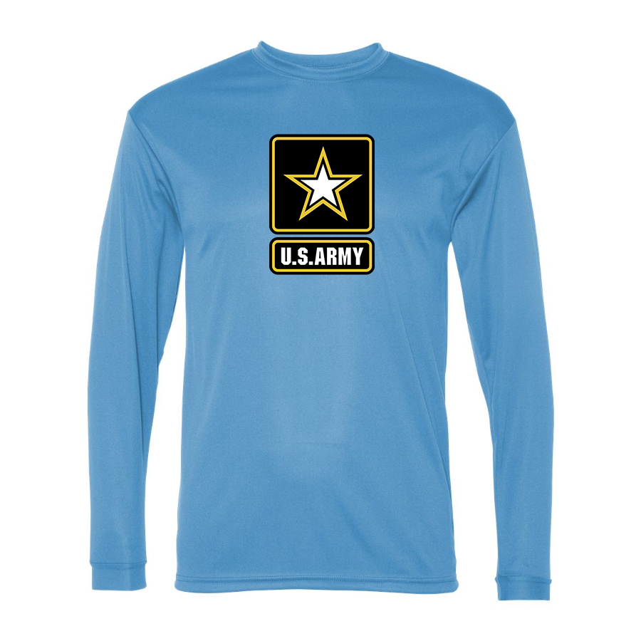 Men's  U.S. ARMY Polyester Long Sleeve T-Shirt
