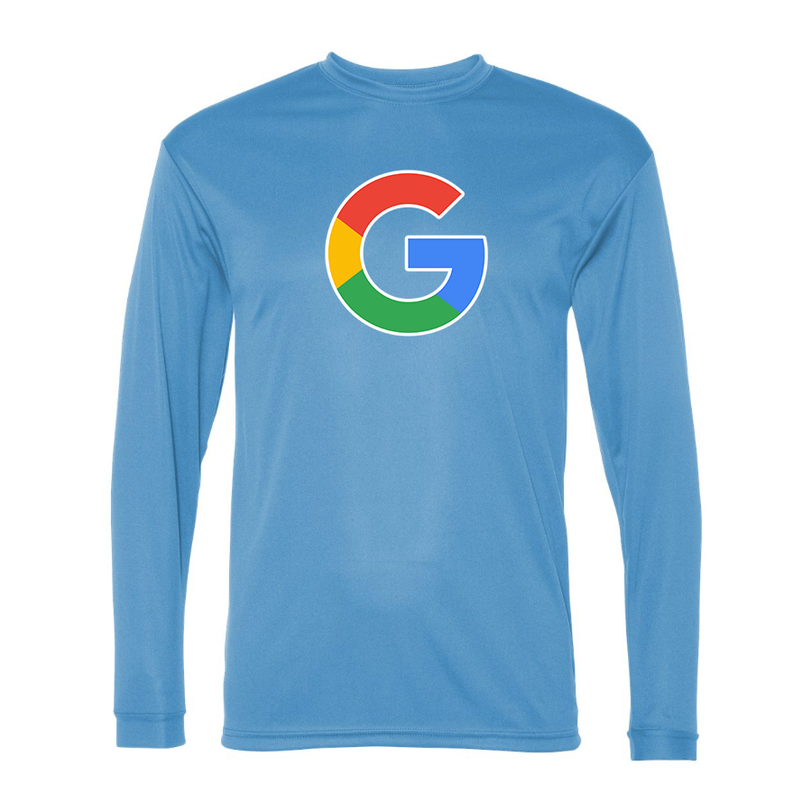 Men's Google Polyester Long Sleeve T-Shirt