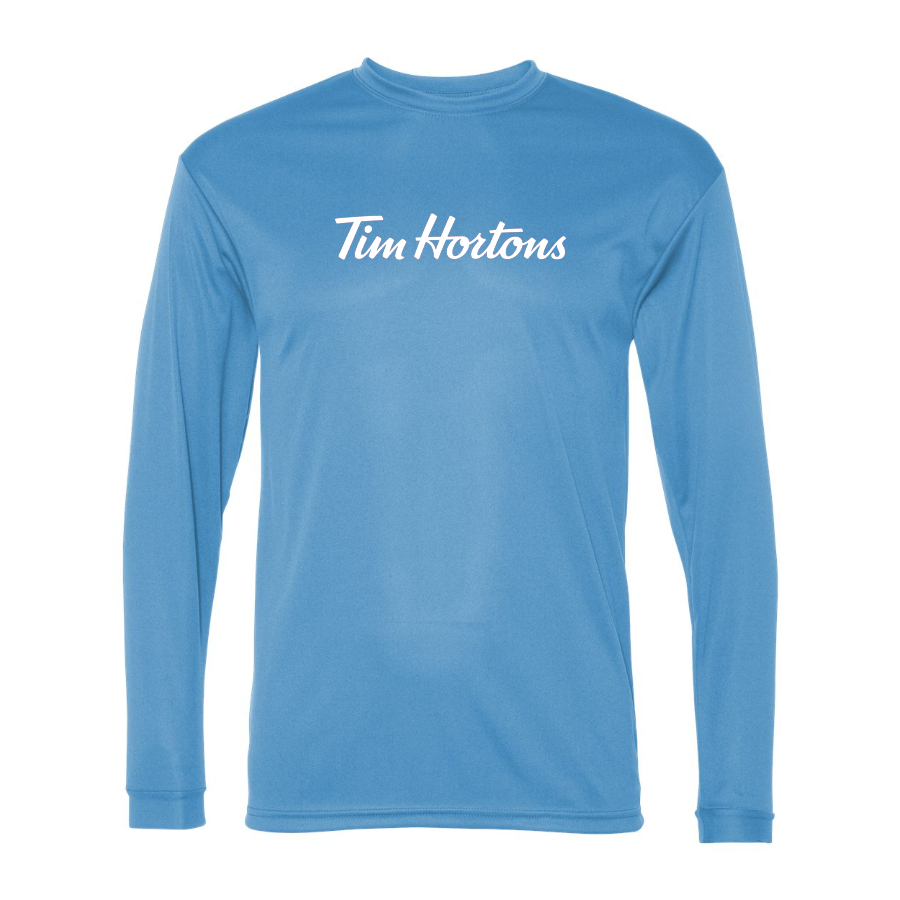 Men's Tim Hortons  Polyester Long Sleeve T-Shirt