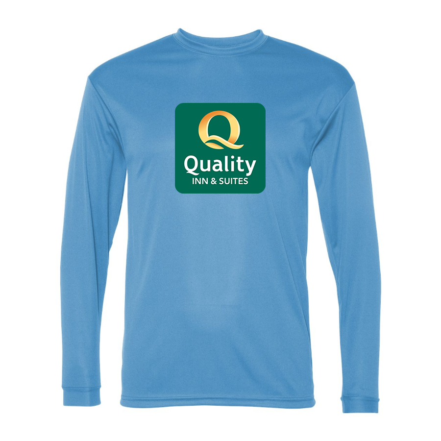 Men's Quality Inn & Suites Polyester Long Sleeve T-Shirt