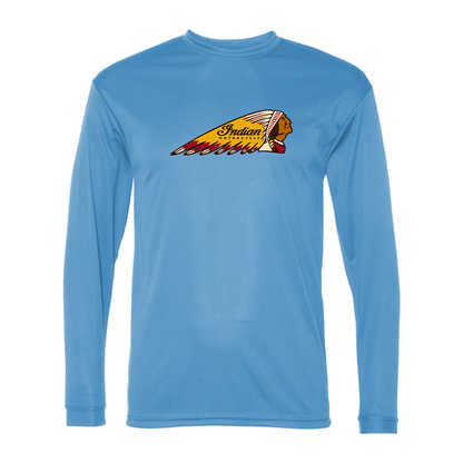 Men's Indian Motorcycle Polyester Long Sleeve T-Shirt