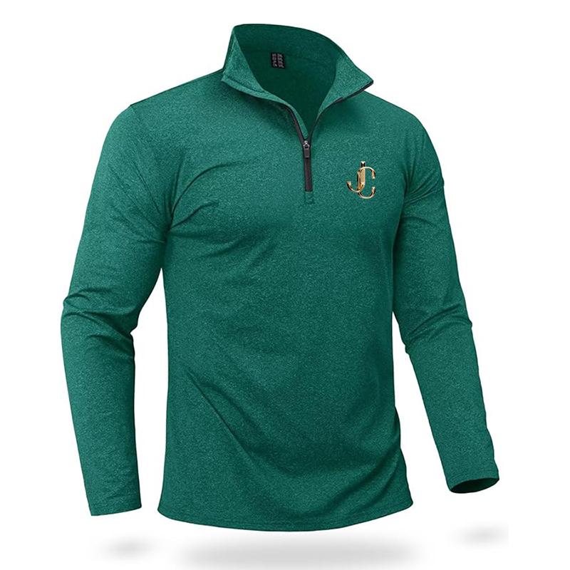 Men's Jimmy Choo Quarter Zip Pullover Premium Fleece Lined Heather Long Sleeve Golf Shirts Midweight 1/4 Half Zip Sweatshirts