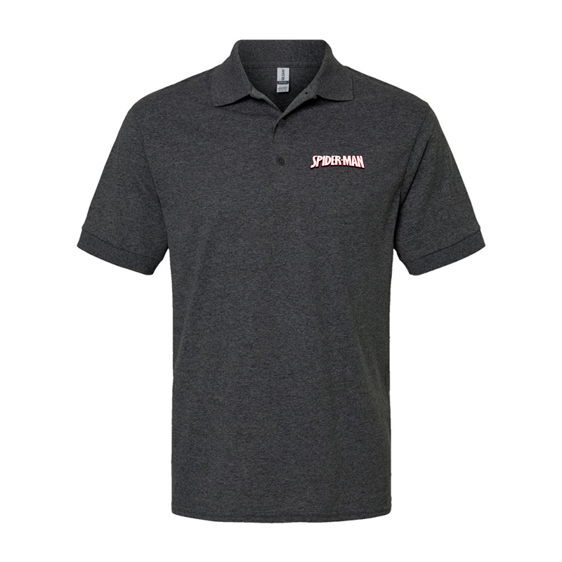 Men's Spider Man  Gildan Dry Blend Jersey Polo